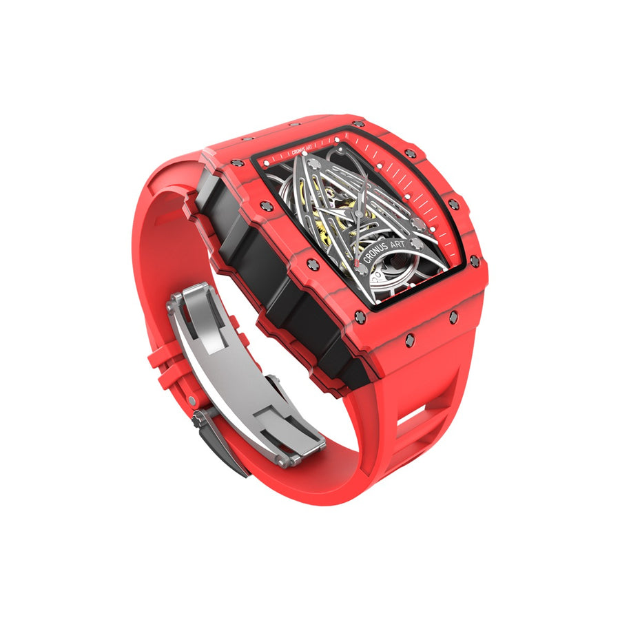 CM002-01X Men's Carbon Case Automatic Watch 44mm