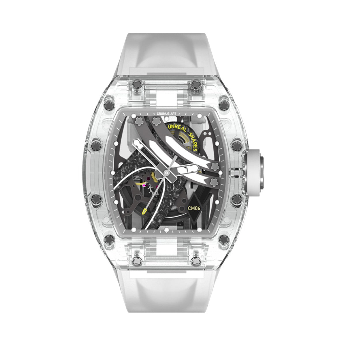 CM001-16S Men's Crystal Case Automatic Watch 42mm