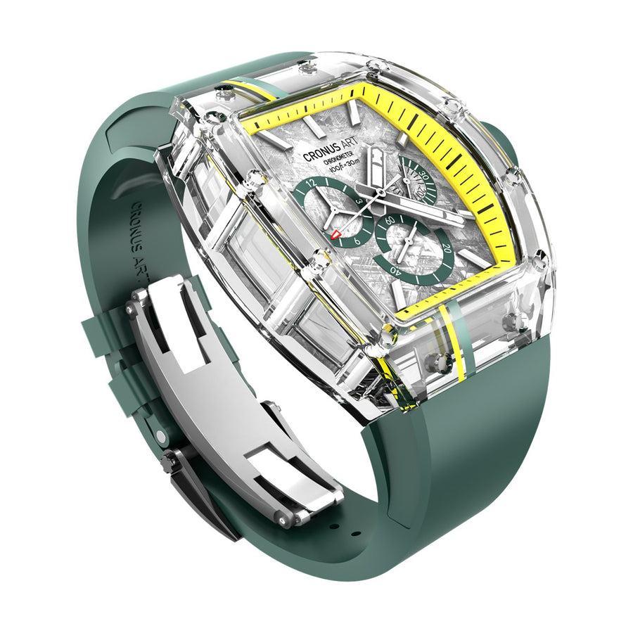 CM001-10A Men's Crystal Case Automatic Watch 42mm