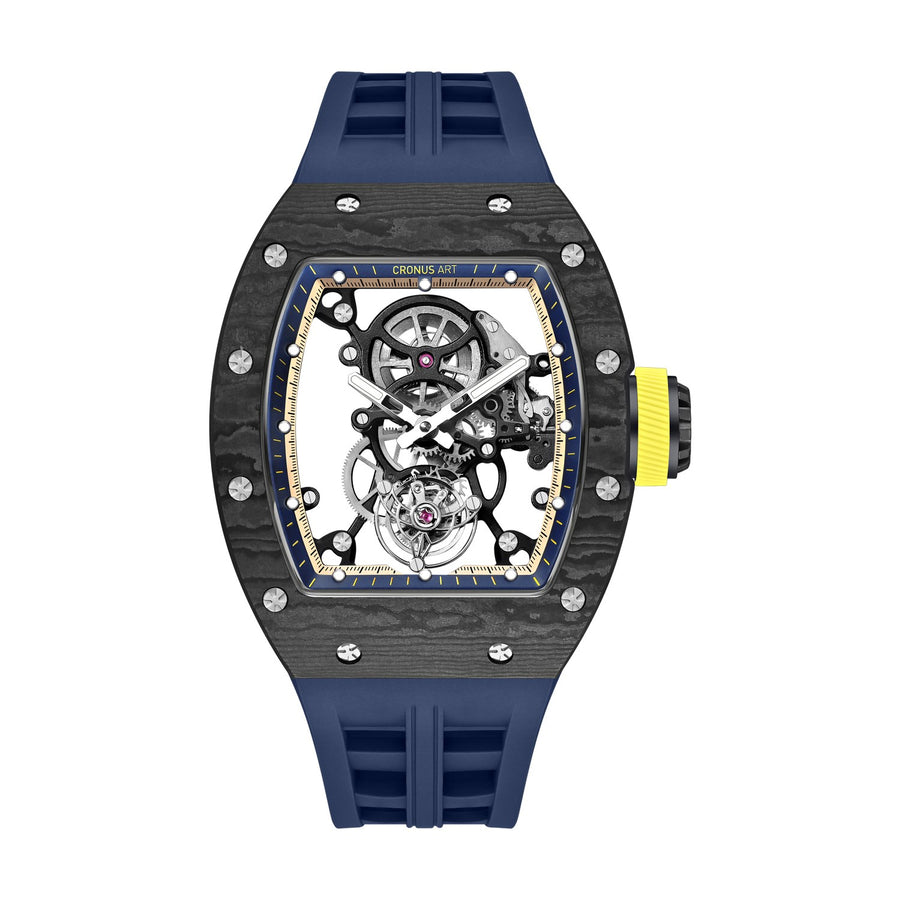 Cronus Art CM002-079 Prestige Carbon Fiber Tourbillon Manual Winding WatchFor Men 42mm