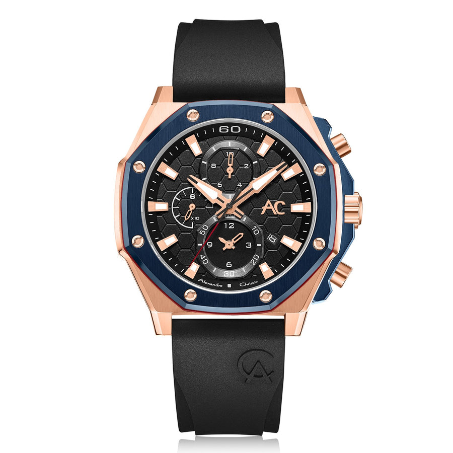 Alexandre Christie 9601GCRURBA Men's Chronograph Quartz Watch 45mm
