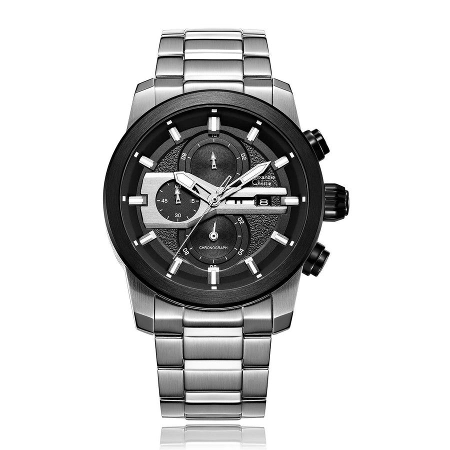 Alexandre Christie 6562MCBTBBASL Men's Chronograph Quartz Watch 45mm