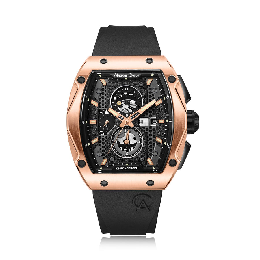Alexandre Christie 6608MCRRGBA Men's Chronograph Quartz Watch 44mm