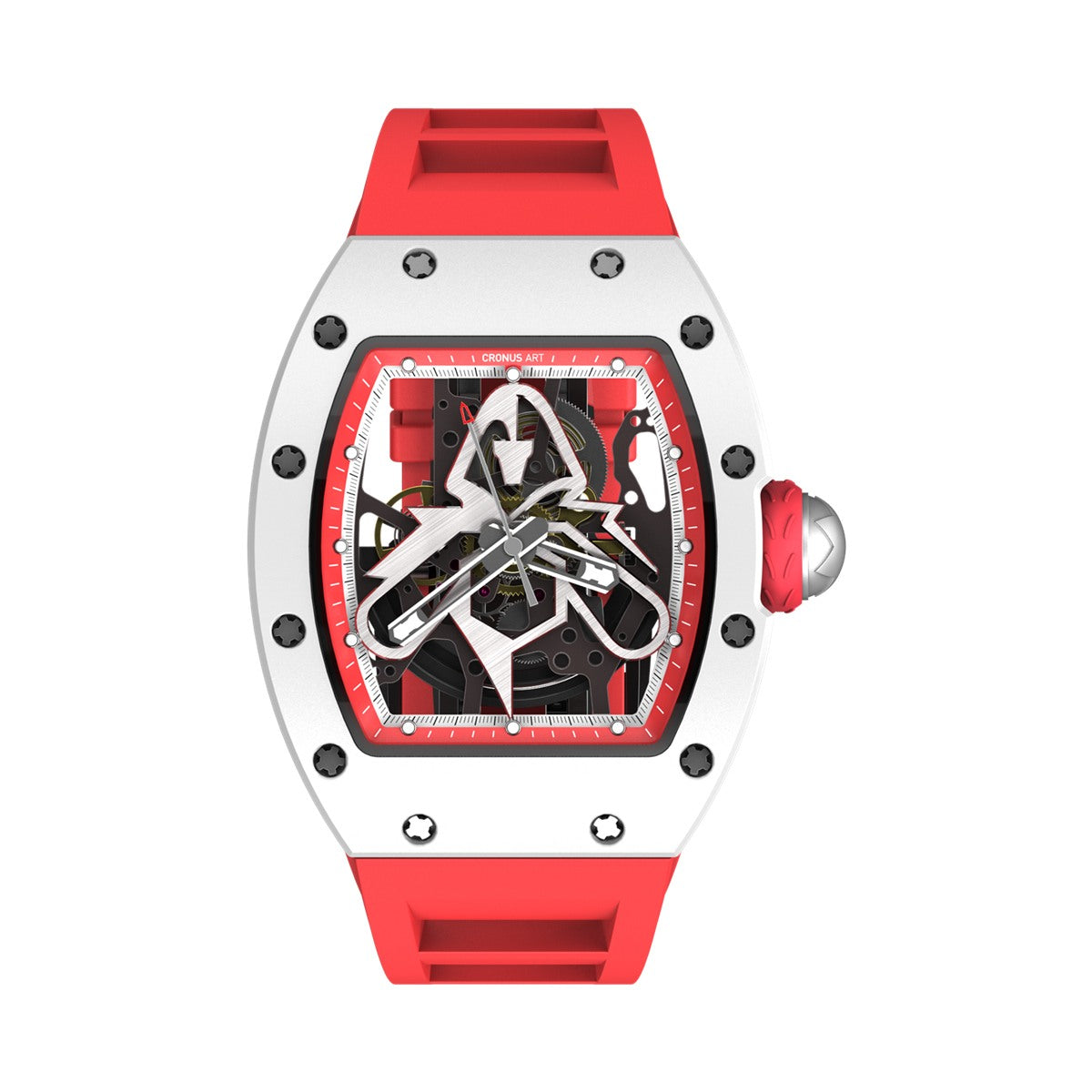CM002-06B Men's Crystal Case Automatic Watch 42mm