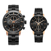 6323MCBFBRBA Couple's Chronograph Quartz Watch 36+45mm