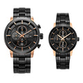 6323MCBFBRBA Couple's Chronograph Quartz Watch 36+45mm