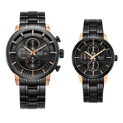 6323MCBFBRBA Couple's Chronograph Quartz Watch 36+45mm