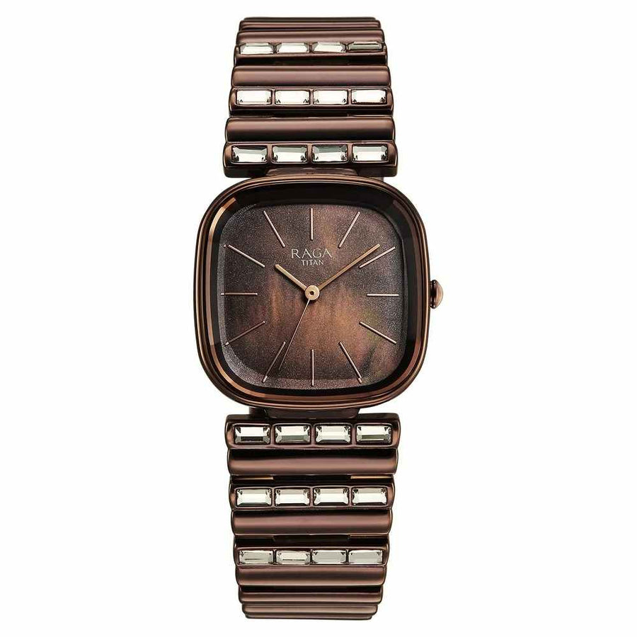 Titan Raga Glimmers 95339QM01F Women's Quartz Watch 28mm