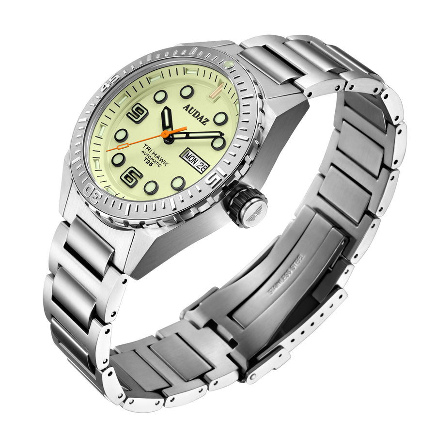 4010-03 TRI-HAWK Men's Automatic Watch 43mm