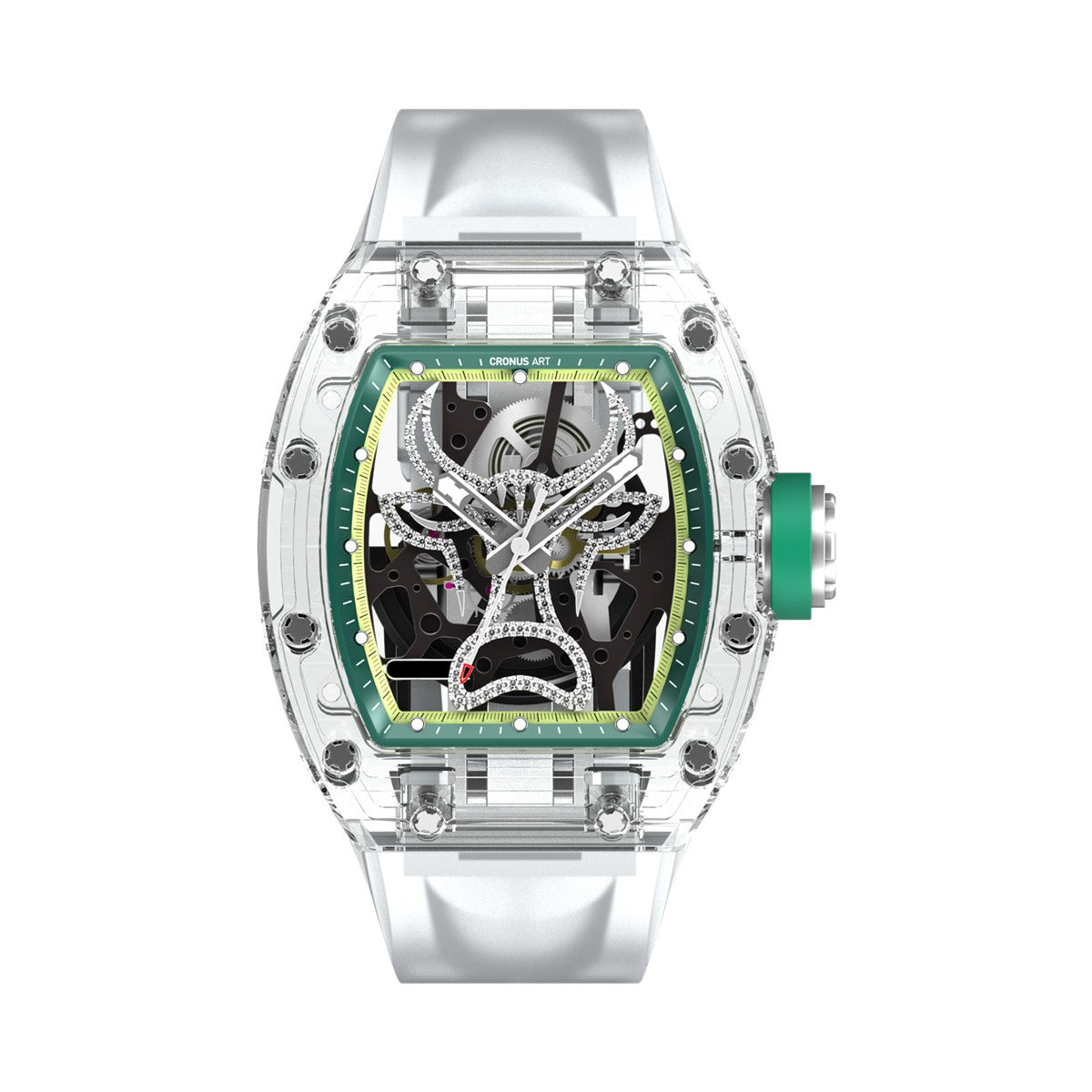 CM001-01 Men's Crystal Case Automatic Watch 42mm