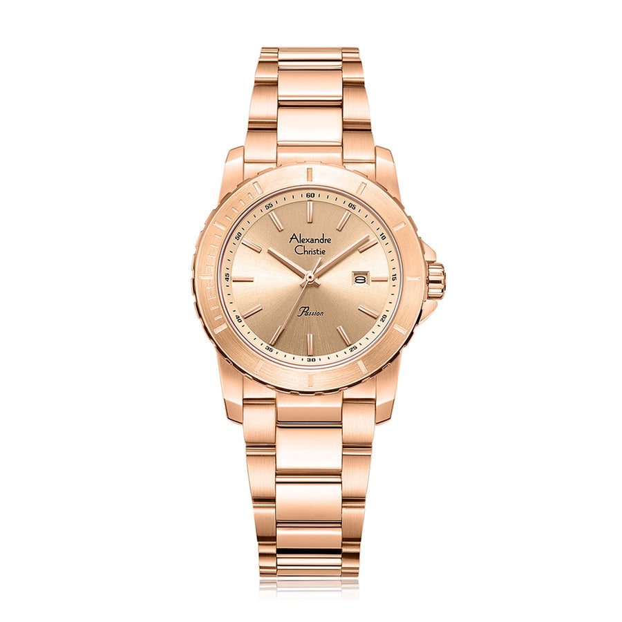 Alexandre Christie 6141LDBRGLN Women's Classic Quartz Watch 32mm