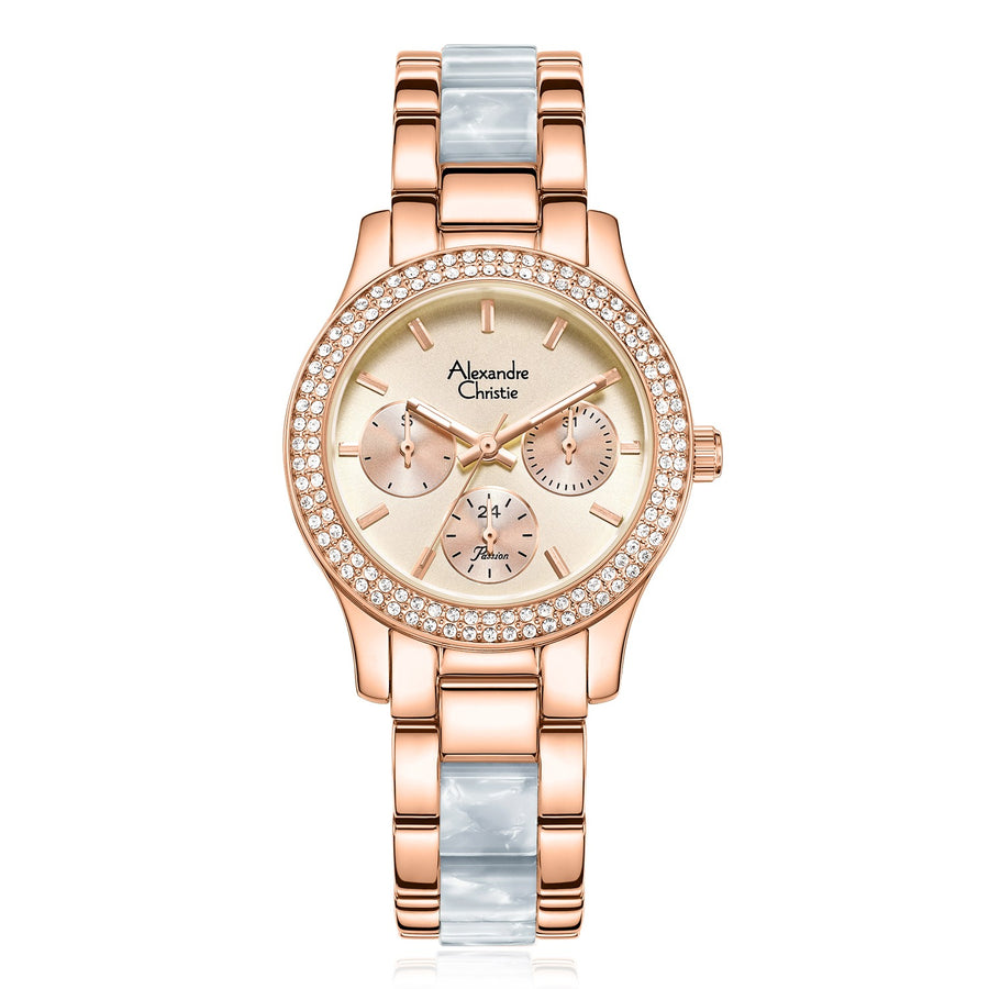 Alexandre Christie 2932BFBRGRGBU2 Women's Multi-Function Quartz Watch 33mm