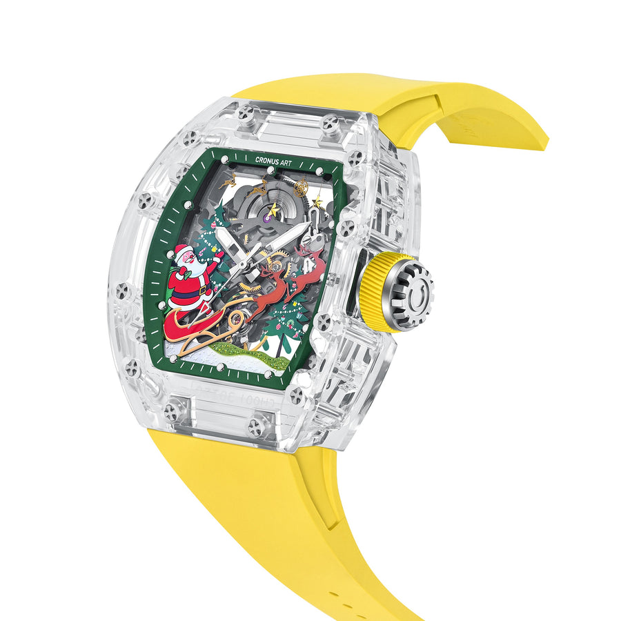 CM001-057 Men's Crystal Case Automatic Watch 42mm