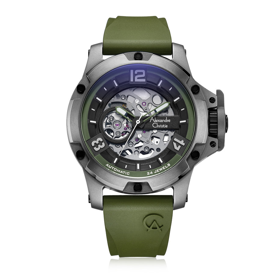 Alexandre Christie 6295MTRTPBAGN Men's Classic Automatic Watch 48mm