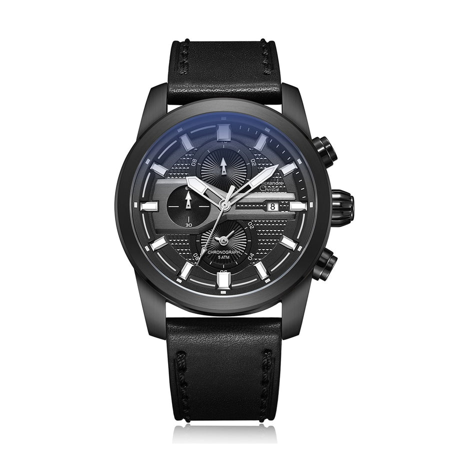 Alexandre Christie 6562MCLIPBA Men's Chronograph Quartz Watch 45mm