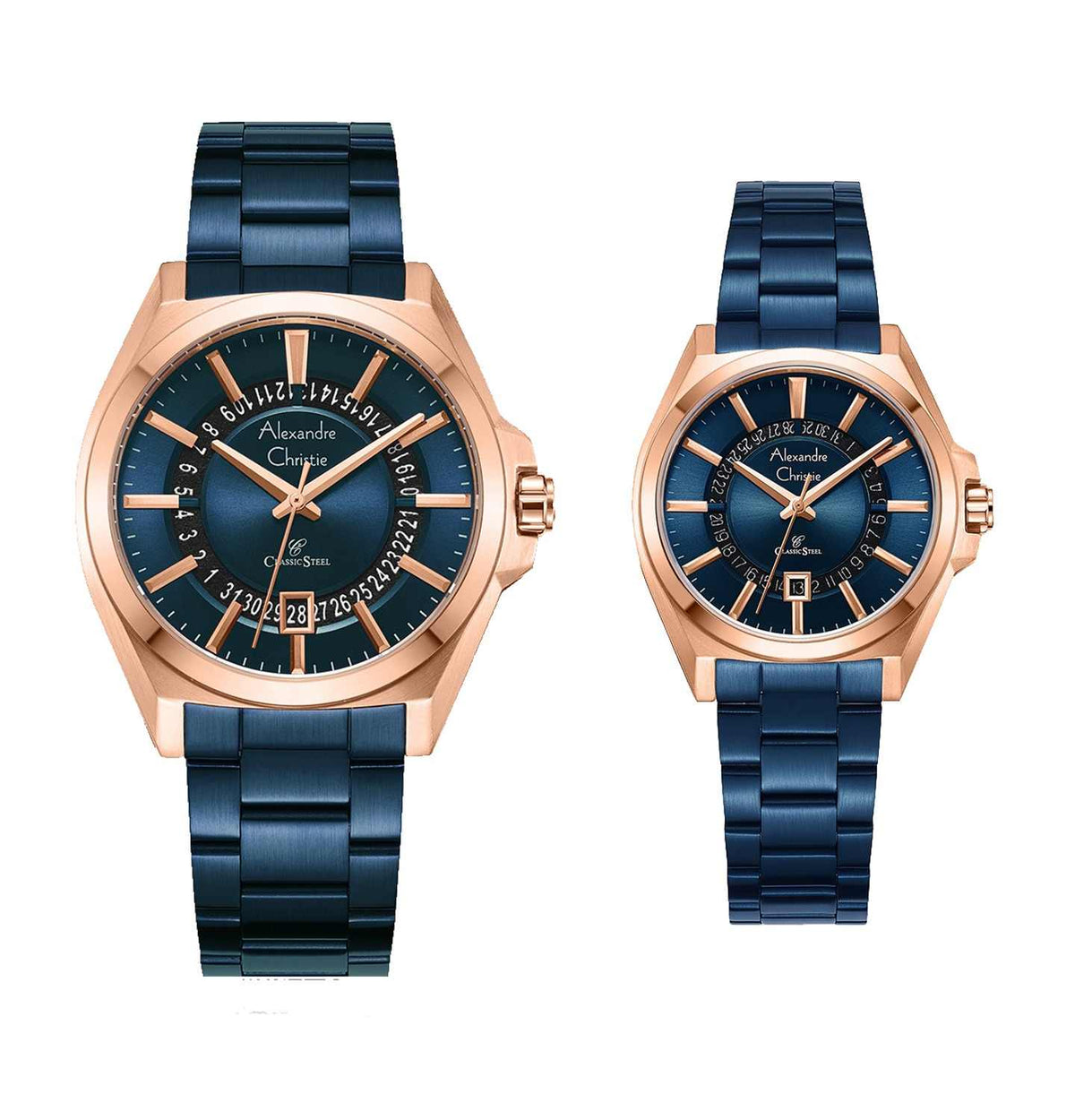 8688MDLDURBU Couple's Classic Quartz Watch 40+32mm