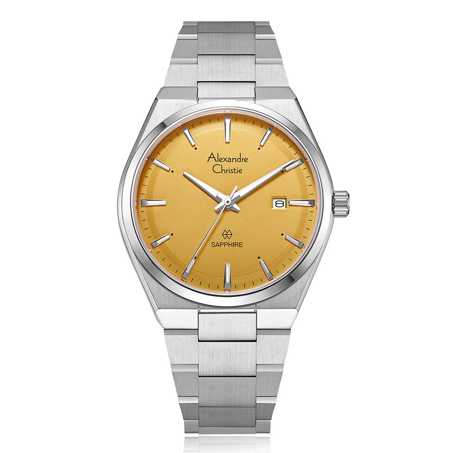 Alexandre Christie 8697MDBSSYL Men's Classic Quartz Watch 39mm