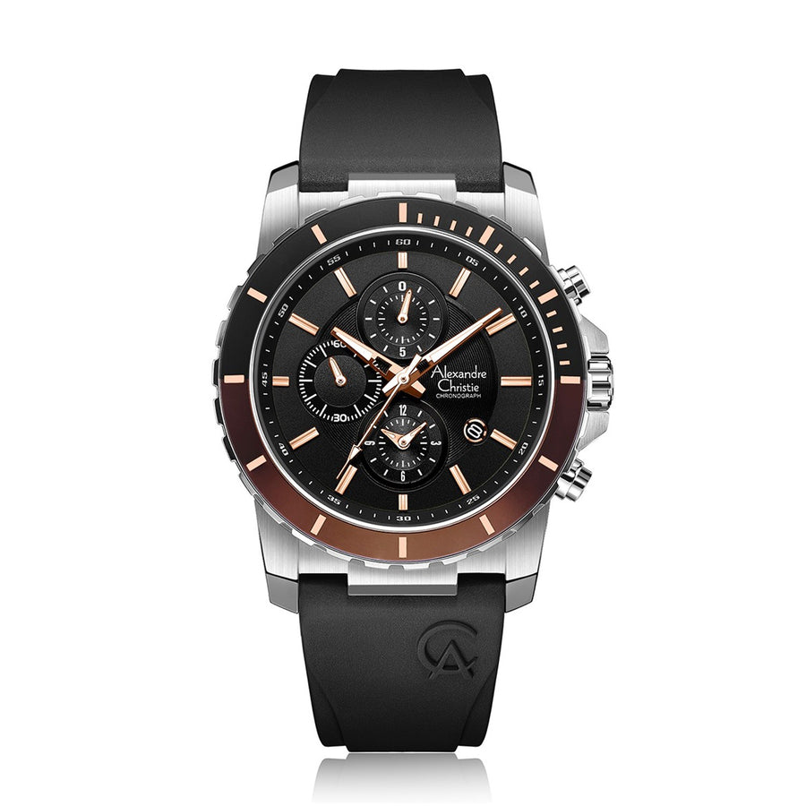 Alexandre Christie 6141MCRSSBARG Men's Chronograph Quartz Watch 44mm