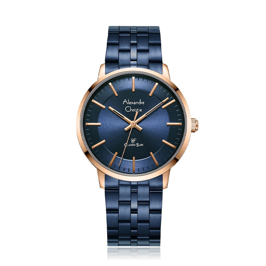 Alexandre Christie 8692MHBURBU Men's Classic Quartz Watch 40mm