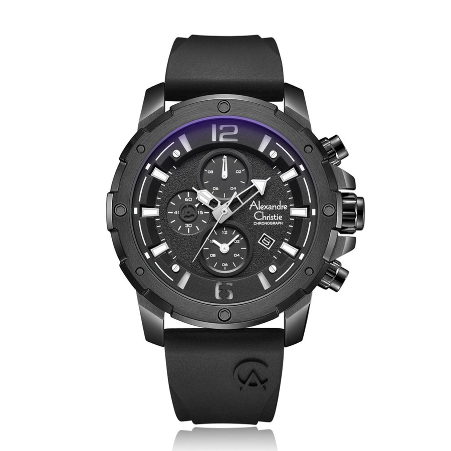 Alexandre Christie 6410MCRIPBA Men's Chronograph Quartz Watch 47mm