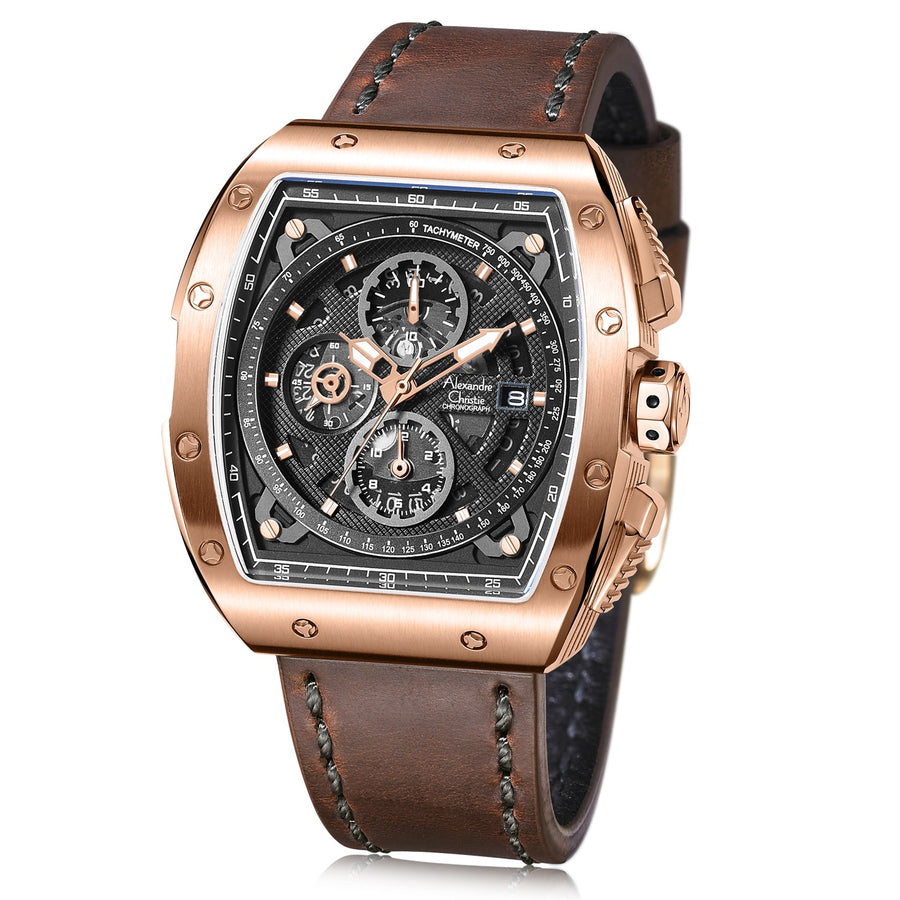 Alexandre Christie 6411MCLRGBA Men's Chronograph Quartz Watch 45mm