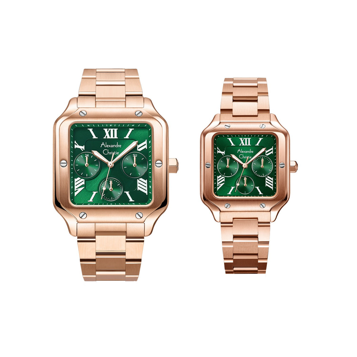 2B18MFBFRGGNSL Couple's Multifunction Quartz Watch 40+35mm