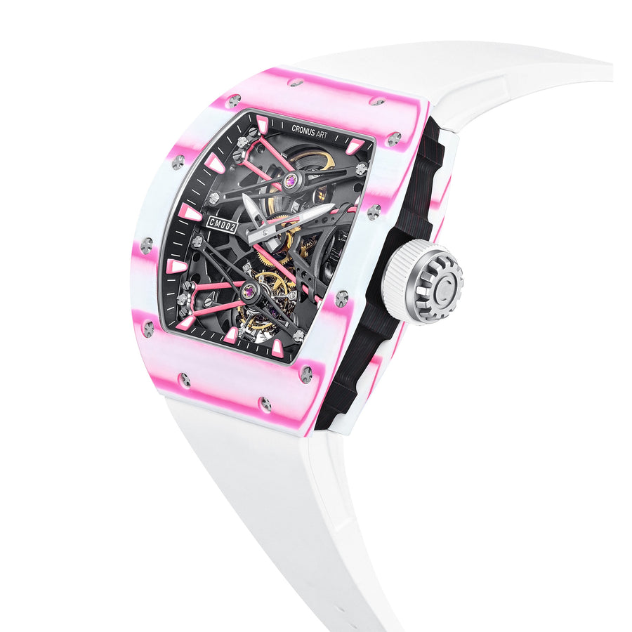 Cronus Art CM002-038P Men's Tourbillon Manual Winding Watch 42mm