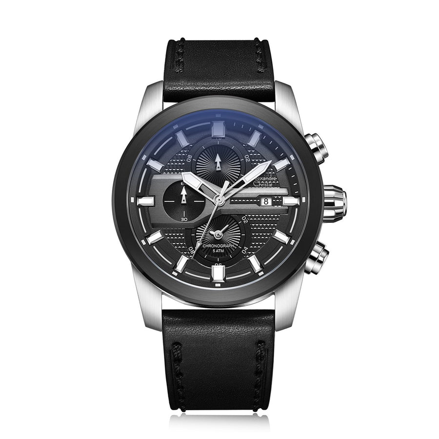 Alexandre Christie 6562MCLTBBA Men's Chronograph Quartz Watch 45mm