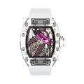 CM001-16SP Men's Crystal Case Automatic Watch 42mm
