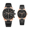 8697MCBFBRBA Couple's Chronograph Quartz Watch 32+39mm