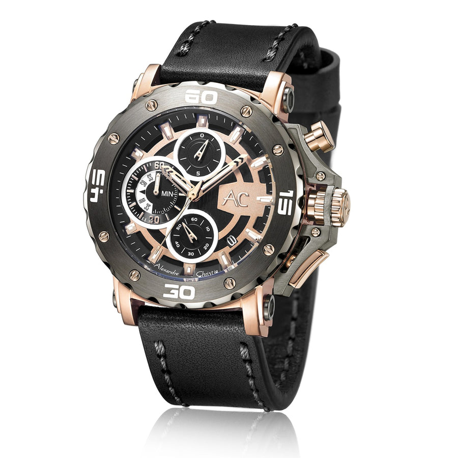 Alexandre Christie 9205MCLGCBA Men's Chronograph Quartz Watch 47mm