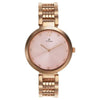 Titan 2480WM03 Sparkle Pink Dial Quartz Analog Rose Gold Stainless Steel Strap Watch for Women 35mm