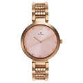 Titan 2480WM03 Sparkle Pink Dial Quartz Analog Rose Gold Stainless Steel Strap Watch for Women 35mm