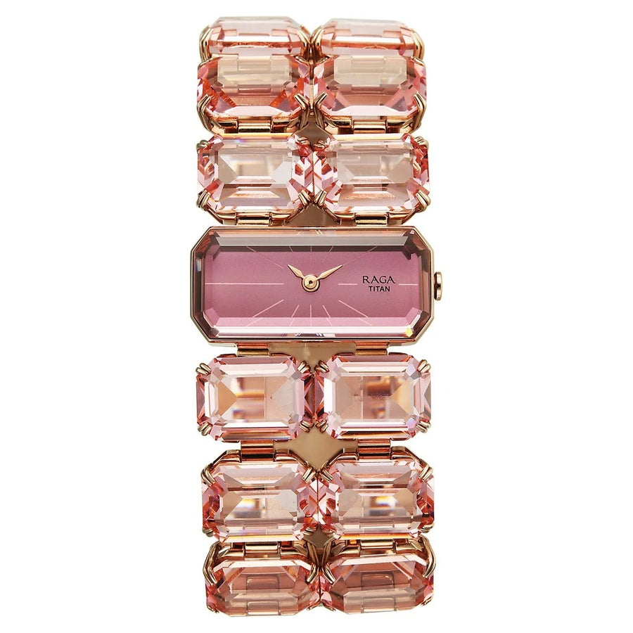 Titan 95320WM02 Raga Cocktails Women 2 Hands Quartz Watch 32mm