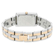 Titan 9716KM01 20mm women's analog watch with silver dial and elegant two-tone bracelet