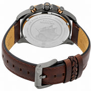 Titan Maritime Pro Quartz Chronograph Lateen Sail Green Dial Brown Leather Strap Watch for Men - NT1830KL02