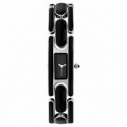Titan Quartz Analog Black Dial Metal Strap Watch for Women