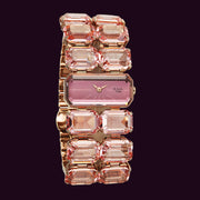 Titan Raga Cocktails Quartz Analog Rose Gold Dial Stainless Steel Strap Watch For Women