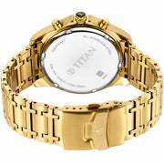 Titan Regalia Premium Green Chrono Stainless Steel Strap watch for Men