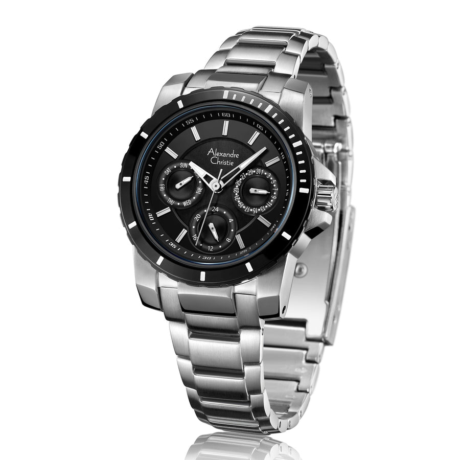 Alexandre Christie 6141BFBTBBA Women's Multi-Function Quartz Watch 36mm