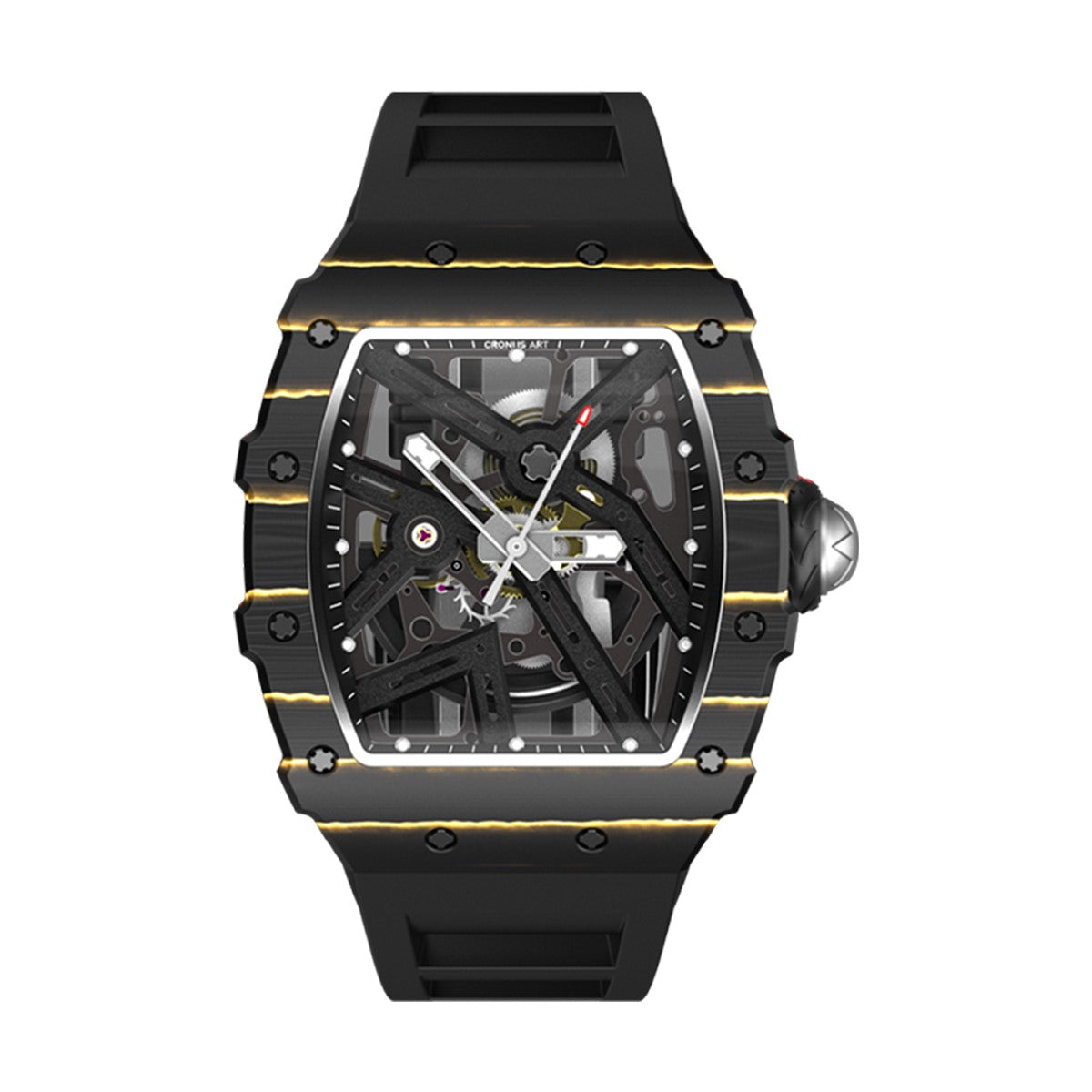 CM002-12C Men's Carbon Case Automatic Watch 44mm