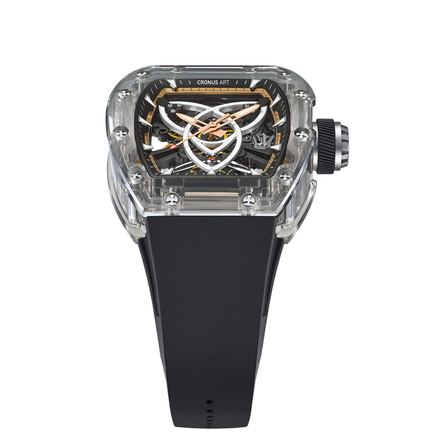CM001-059 Men's Crystal Case Automatic Watch 42mm