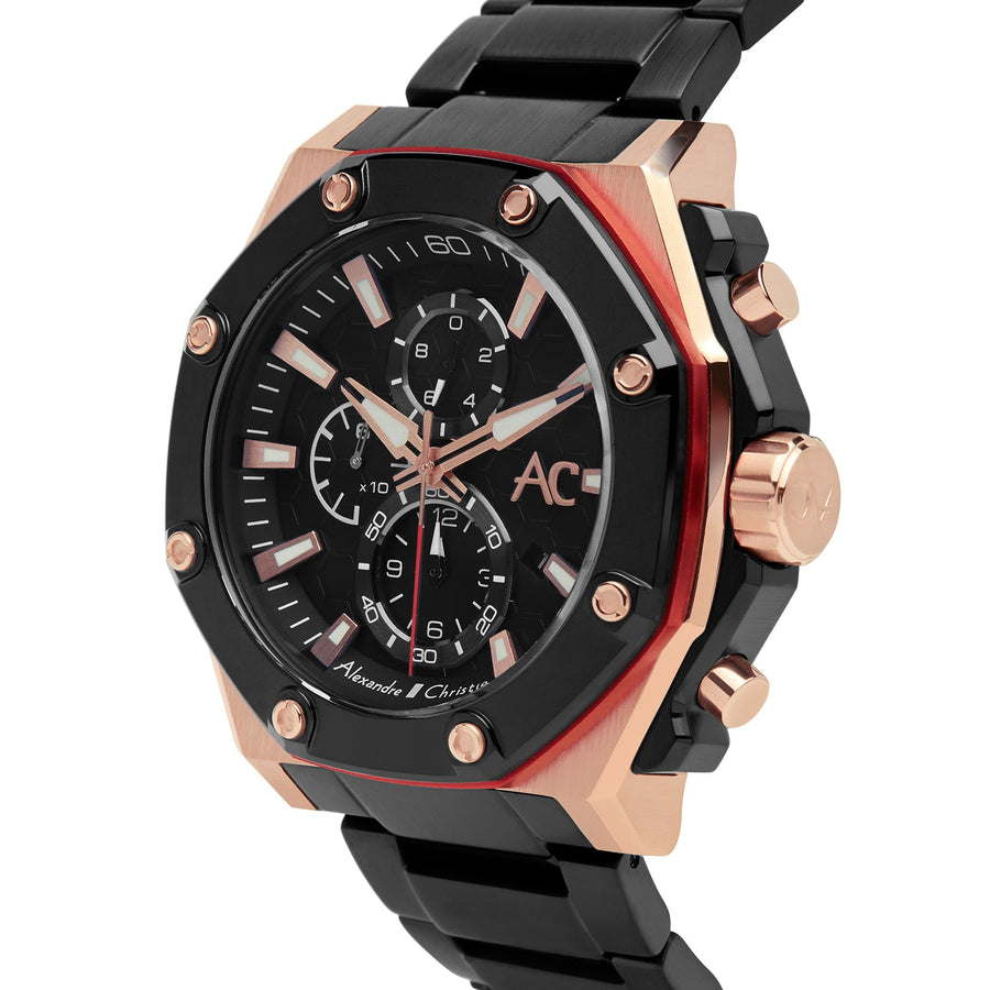 9601MCBBRBA Men's Chronograph Quartz Watch 47mm