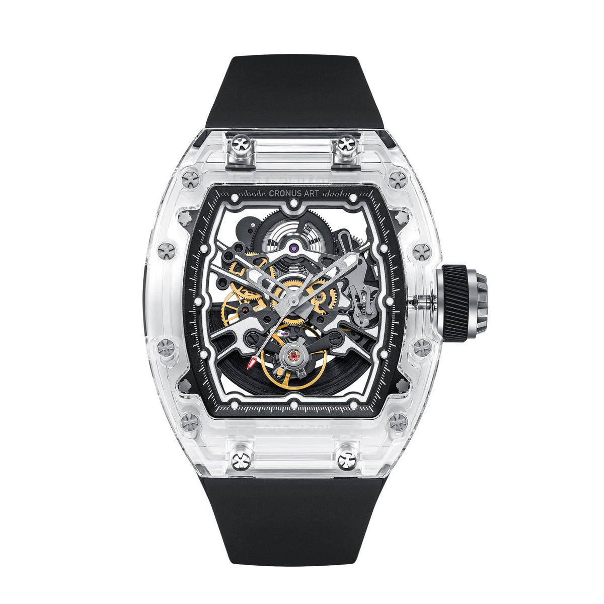 CM001-053 Men's Crystal Case Automatic Watch 42mm