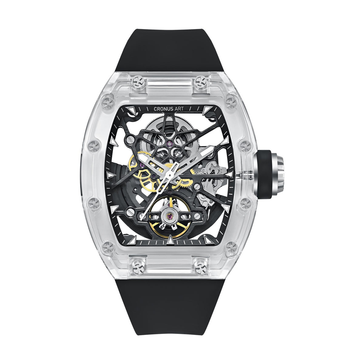 CM001-073 Men's Crystal Case Automatic Watch 42mm