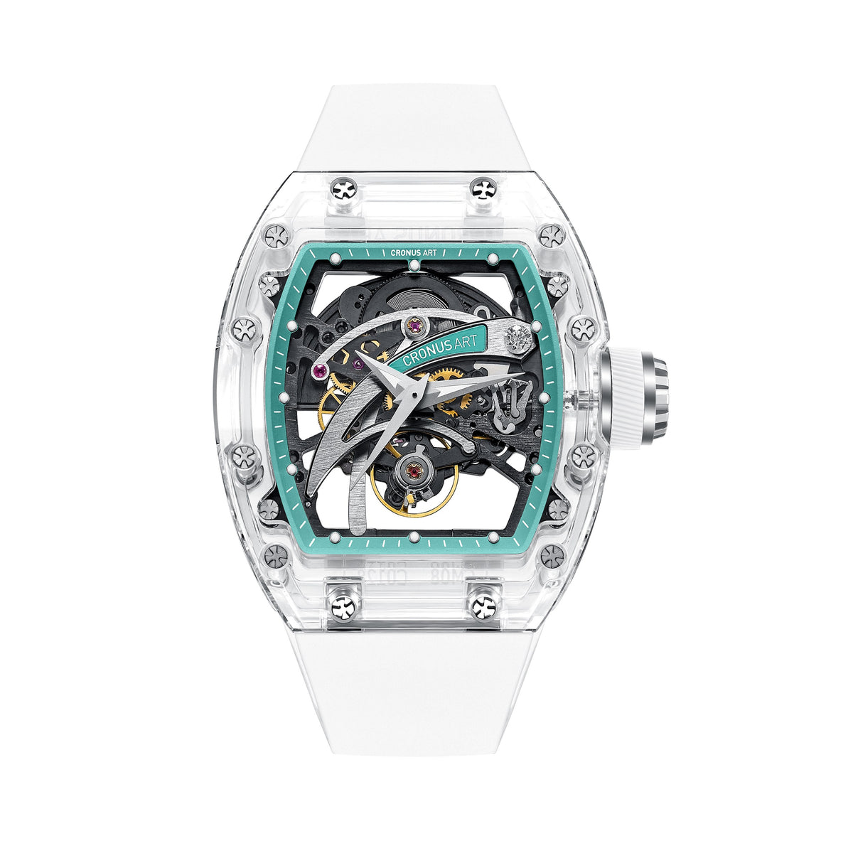 CM08-001 Men's Crystal Case Automatic Watch 42mm