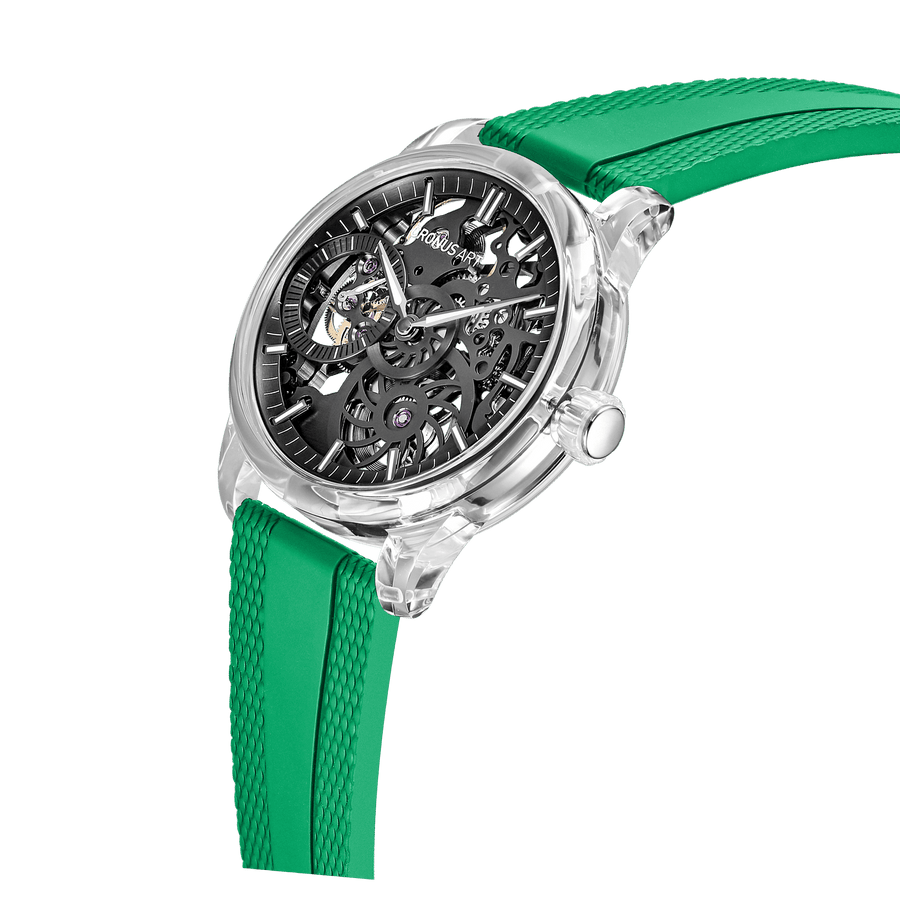 CM026-002 Men's Crystal Case Automatic Watch 44mm