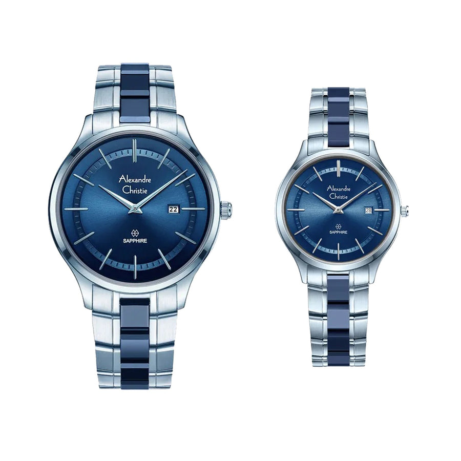 Alexandre Christie 8707MDLDIUBU Couple's Classic Quartz Watch