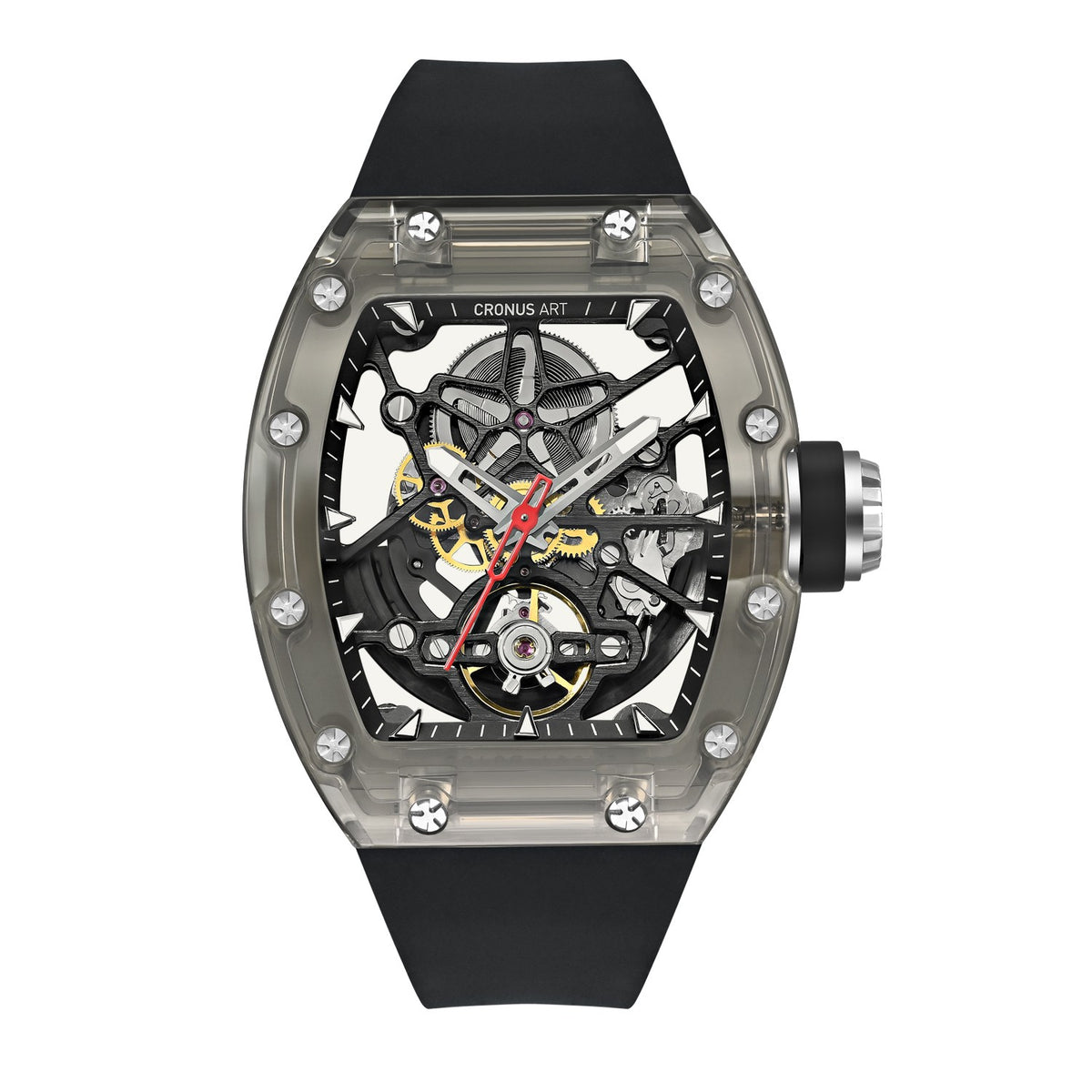 CM001-087 Men's Crystal Case Automatic Watch 42mm