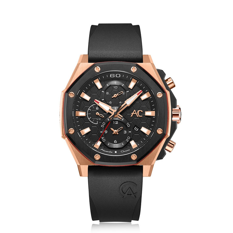 Alexandre Christie 9601GCRBRBA Men's Chronograph Quartz Watch 45mm